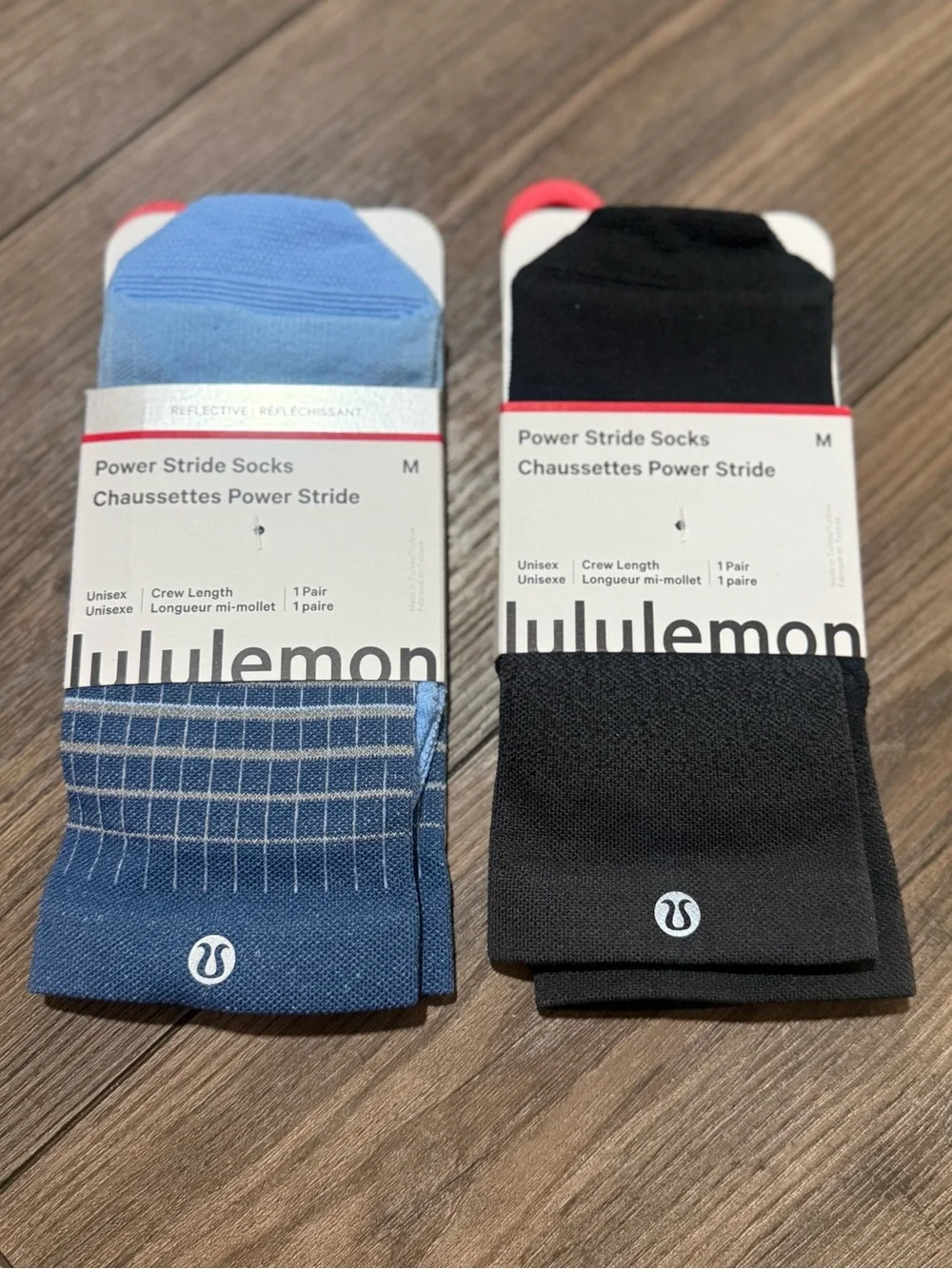 Lululemon Power Stride Crew Socks Bundle Unisex Women 7-9 Men 5.5-7.5 NWT